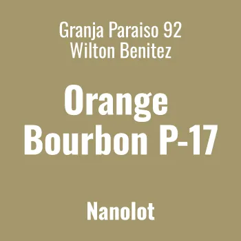 Orange Bourbon P-17 specialty green coffee microlot Colombia